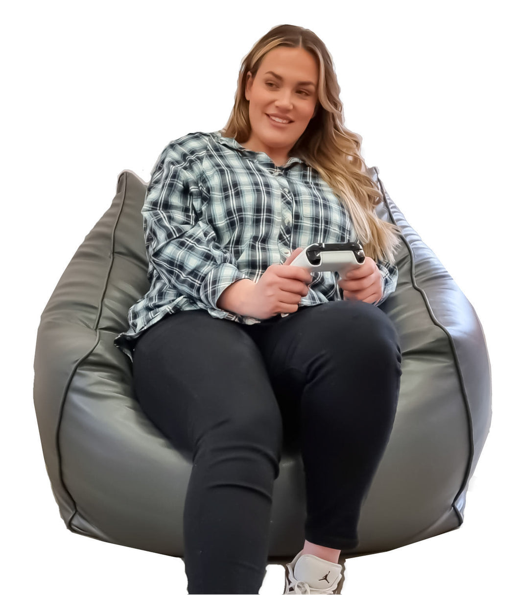 Quad-XXL Gaming Bean Bag Chair - The Comfiest and Widest Gaming Sofa for Large Adults